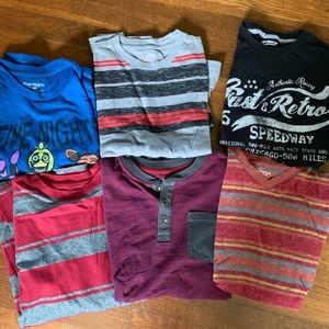 6 boys shirts Large